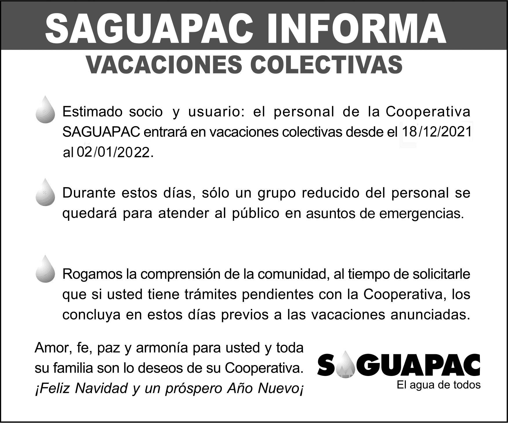 Cortes Programados Saguapac